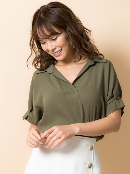 タックスリーブスキッパーシャツ