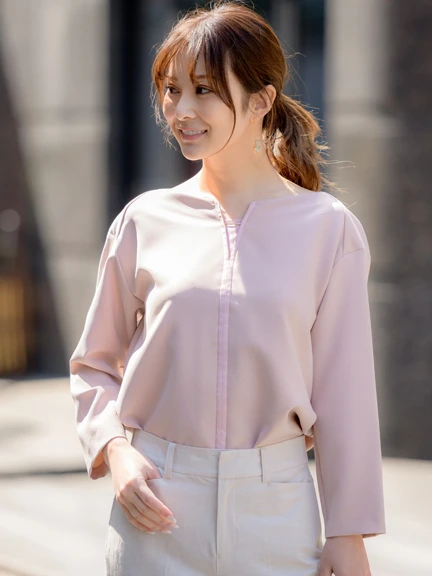 【CLASSY.4月号掲載】ダブルクロススキッパーブラウス