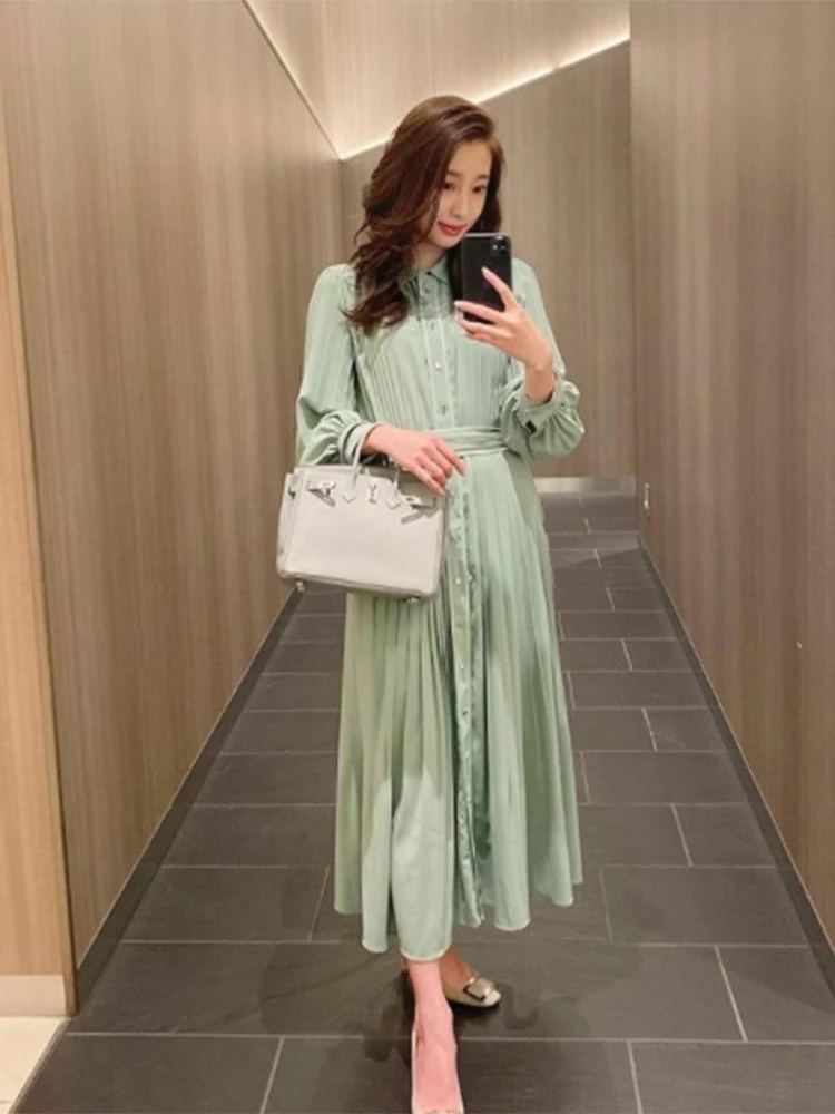 パイピングプリーツワンピース レディースファッション通販のtonal トーナル 公式通販サイト