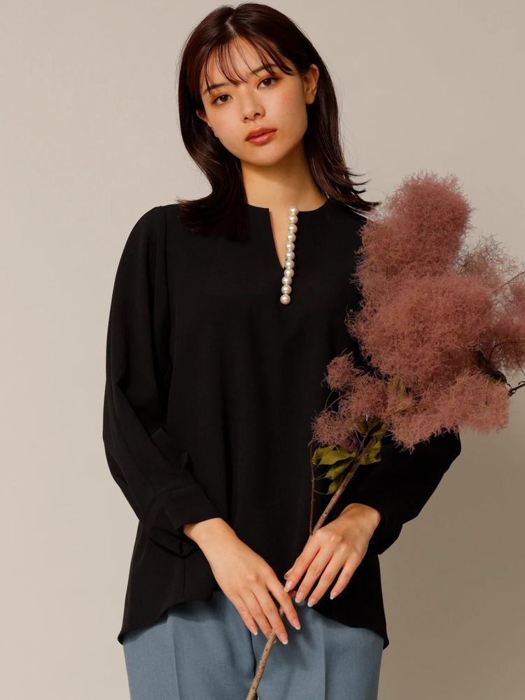 TONAL パールキーネックブラウス - www.glycoala.com