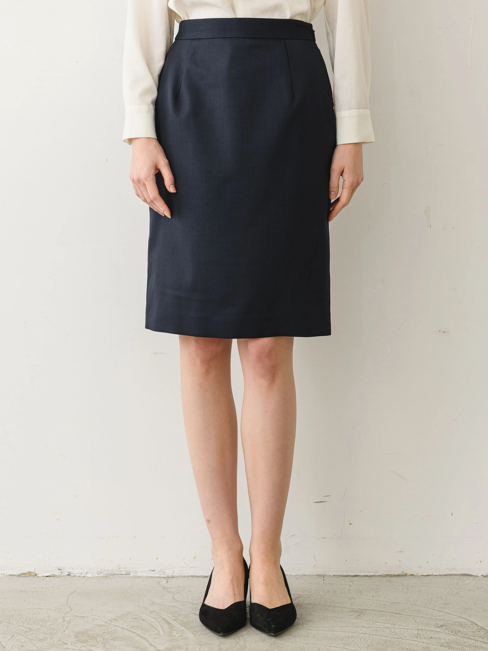 ウールライクストレッチタイトスカート | レディースファッション通販