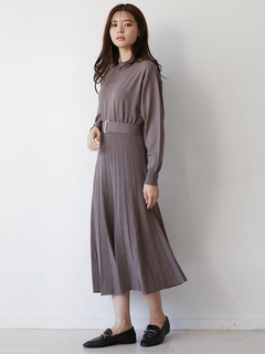 TONAL(トーナル) |ニットプリーツワンピース