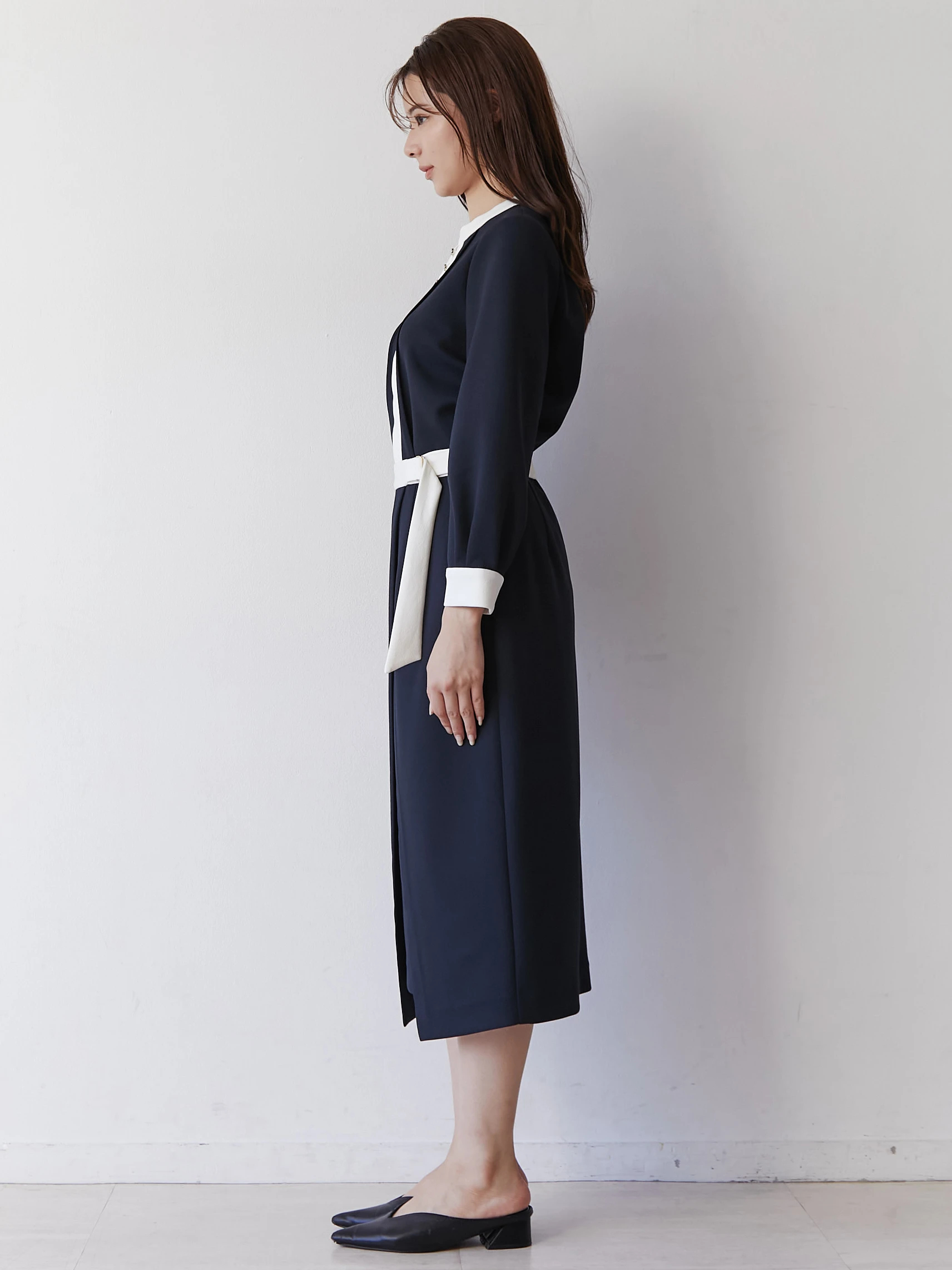 バイカラーアシメタイトスカート | レディースファッション通販のTONAL