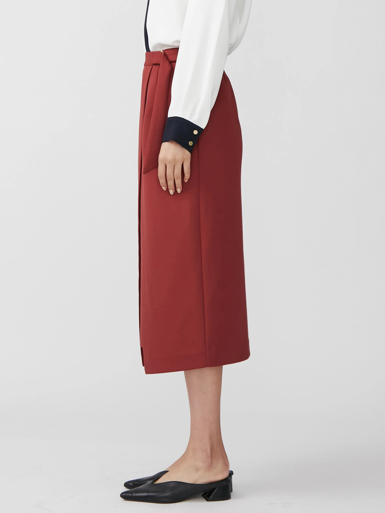 バイカラーアシメタイトスカート | レディースファッション通販のTONAL ...