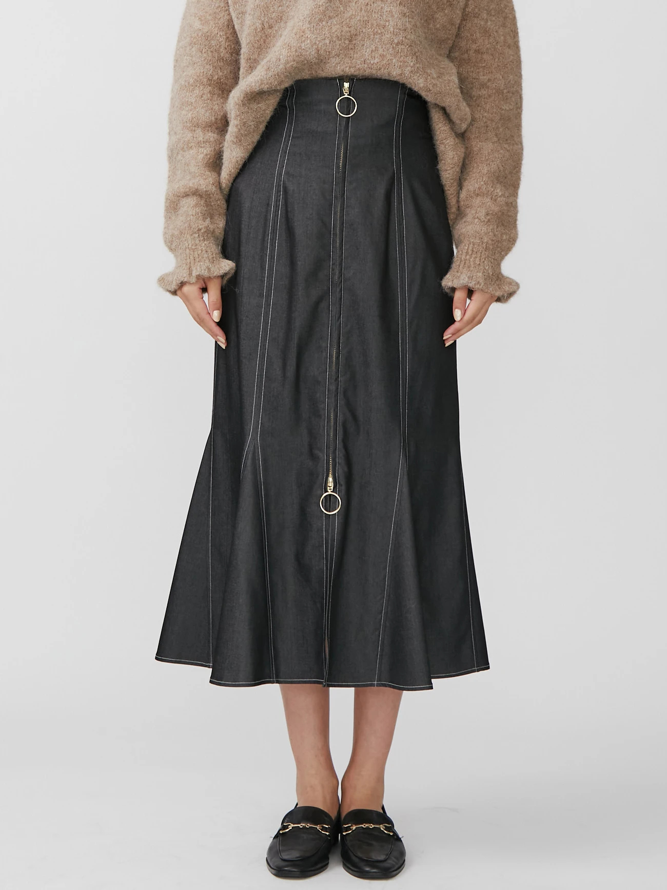 フロントZIPマーメイドスカート | レディースファッション通販のTONAL 