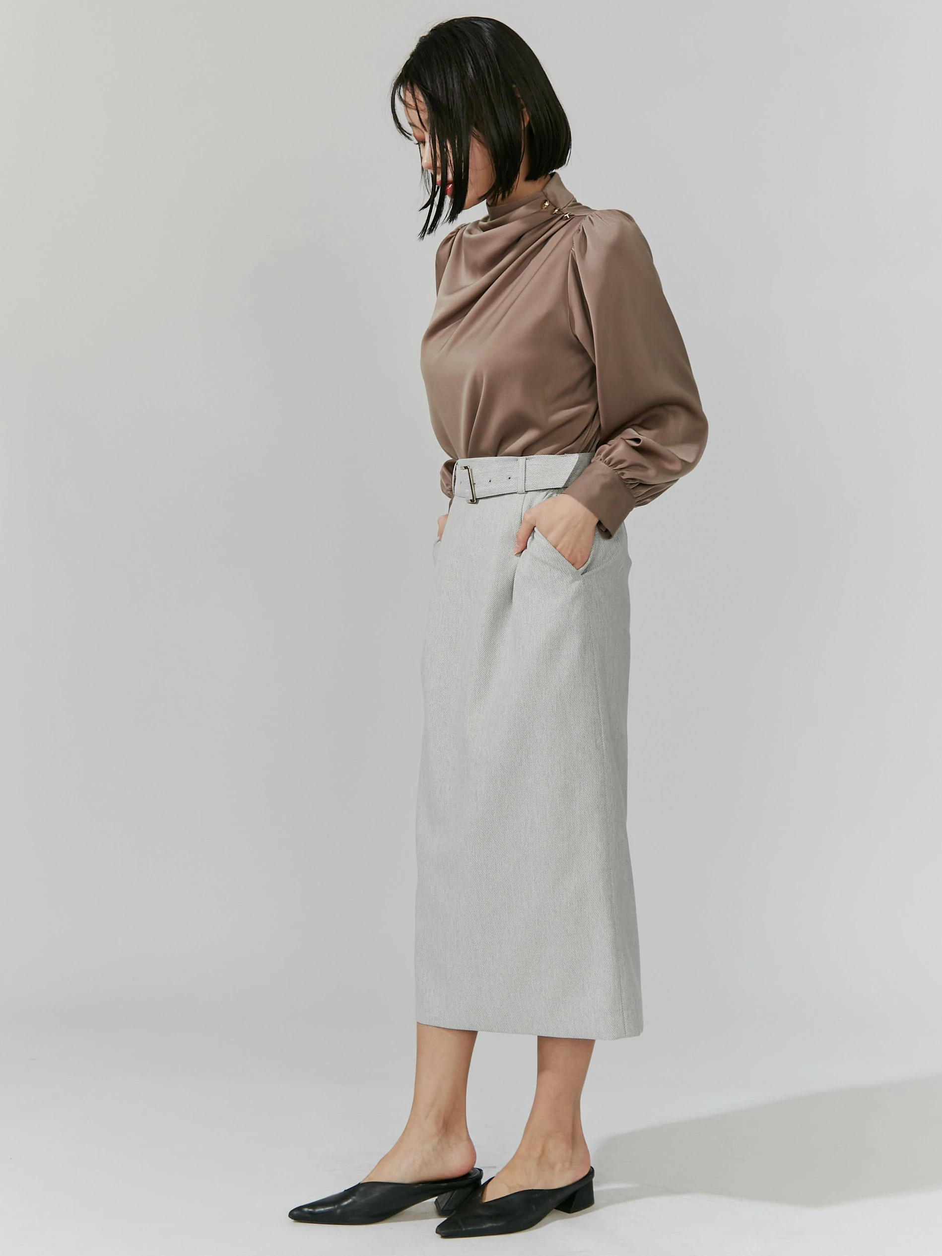 ウエストベルトタイトスカート | レディースファッション通販のTONAL 