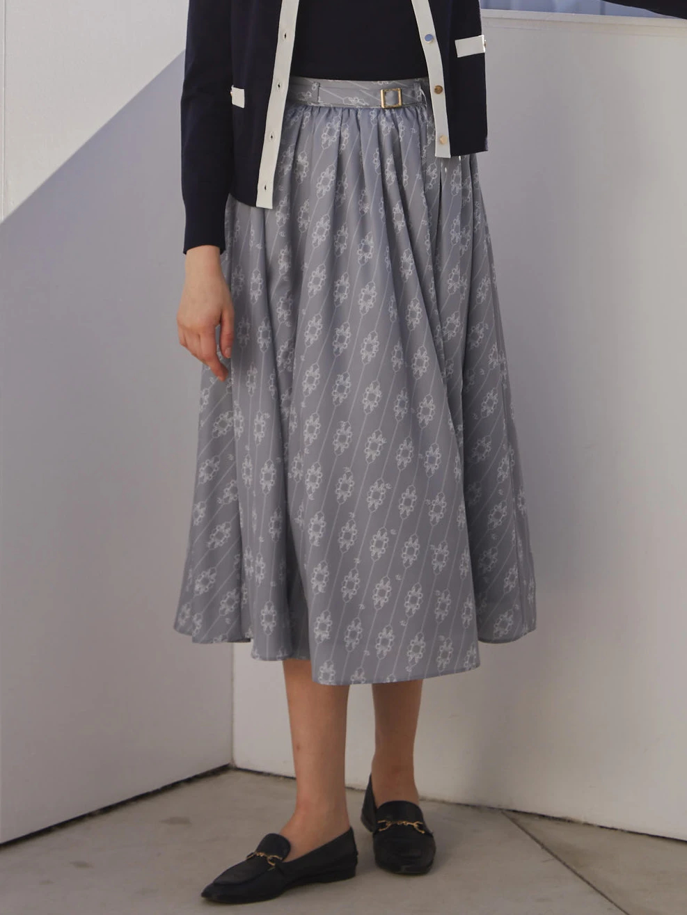 モノグラムロゴタックフレアスカート | レディースファッション通販のTONAL（トーナル）公式通販サイト
