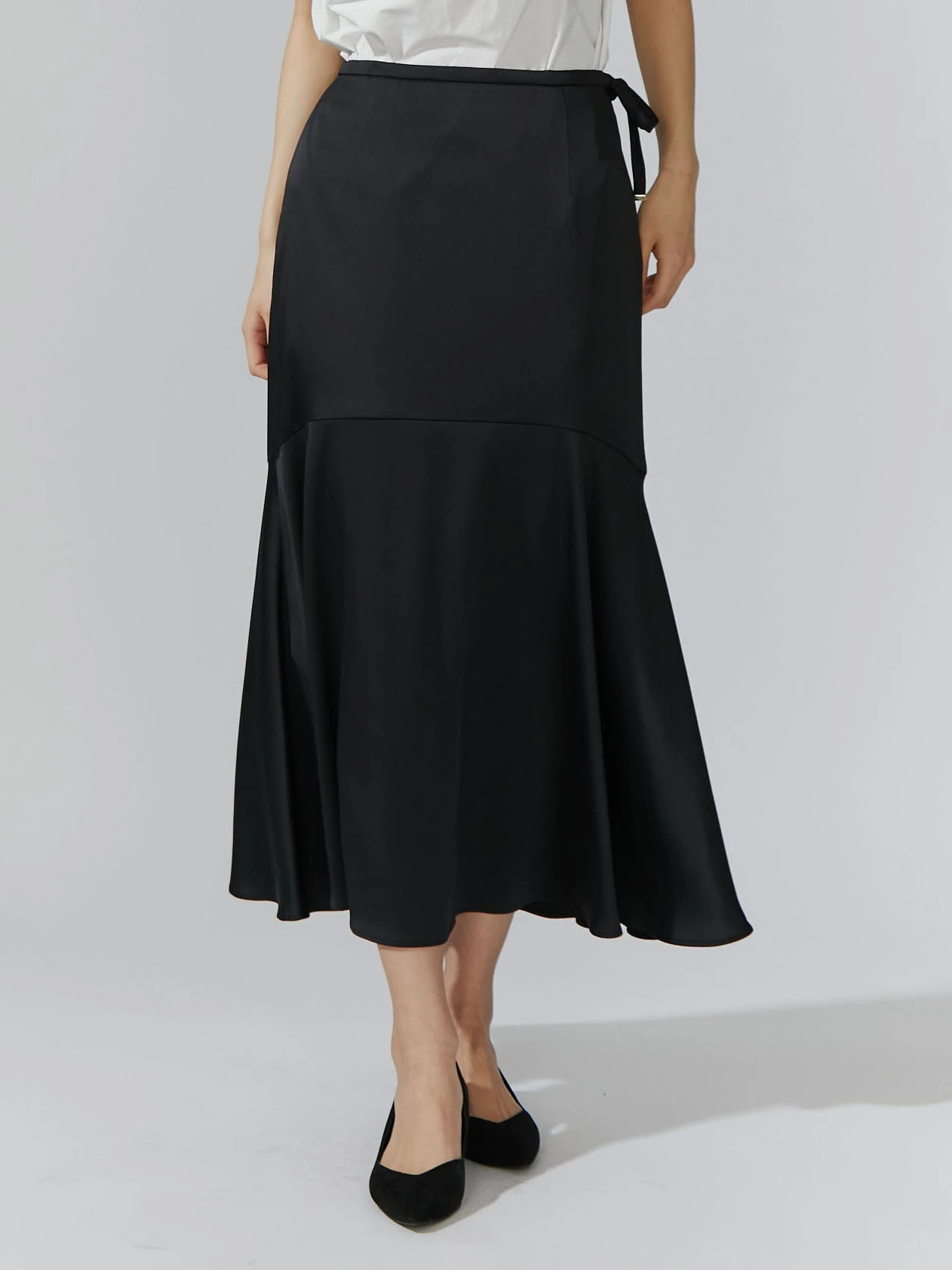 ハンマーサテンマーメイドスカート | レディースファッション通販の 