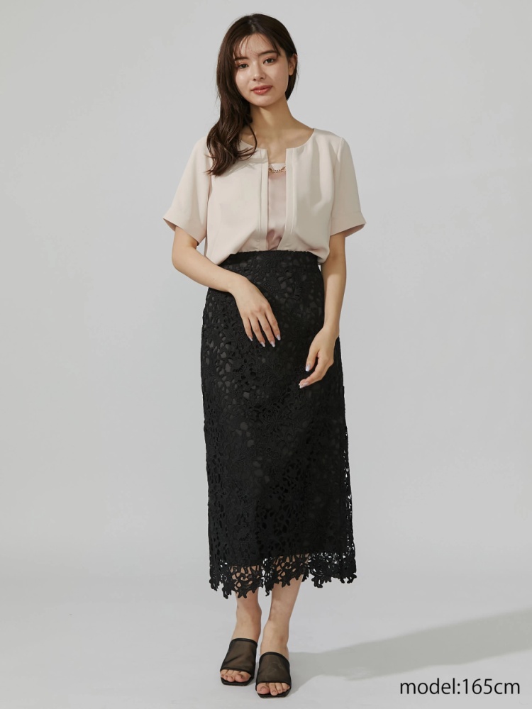 ケミカルレースタイトスカート | レディースファッション通販のTONAL  