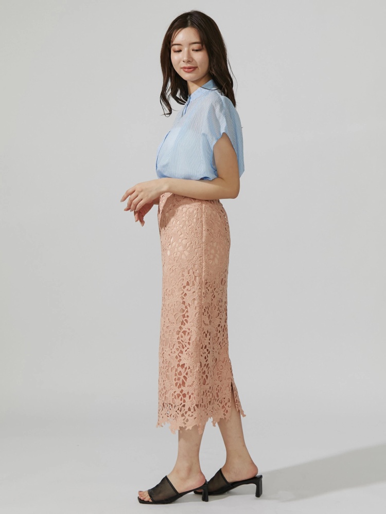 ケミカルレースタイトスカート | レディースファッション通販のTONAL  