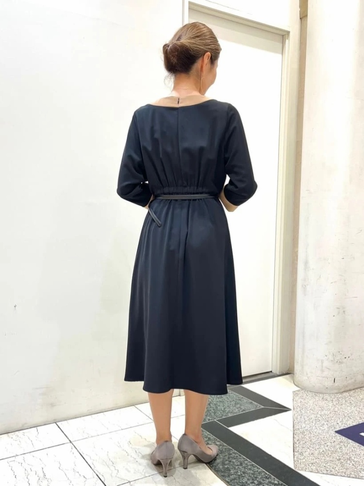 新品未使用品】TONAL バイカラーアシメラインフレアワンピース