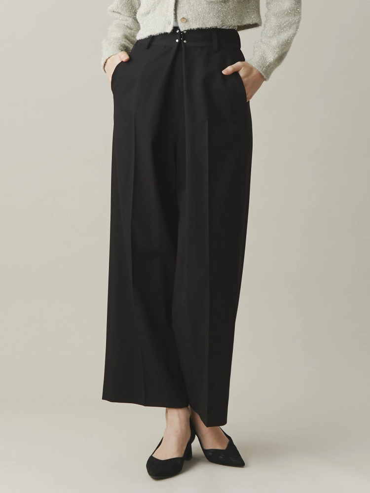 フロントホックタックワイドパンツ | レディースファッション通販の  