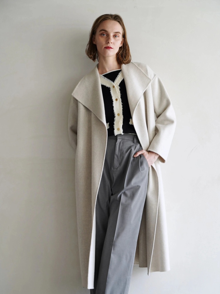 ウールリバービックカラーコート | レディースファッション通販のTONAL  