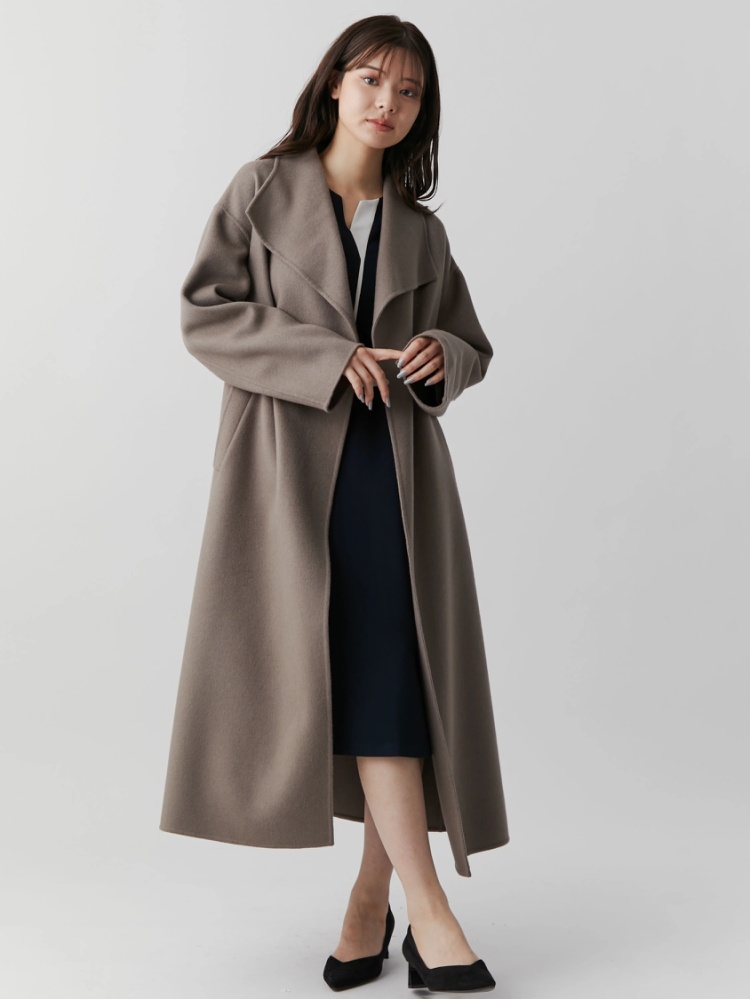 ウールリバービックカラーコート | レディースファッション通販のTONAL  
