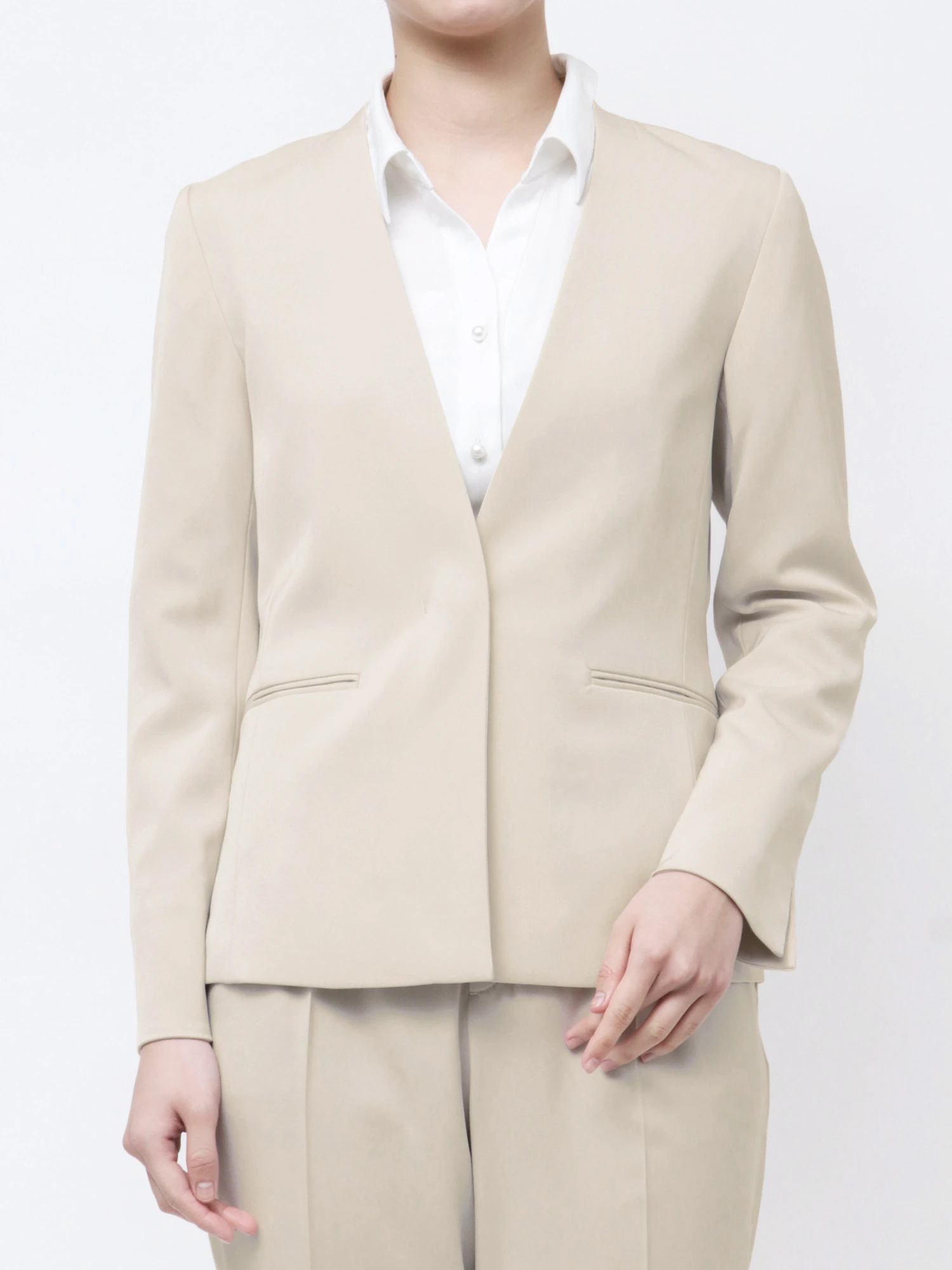 TONAL スーツセットアップ スーツノーカラージャケット | レディースファッション通販の