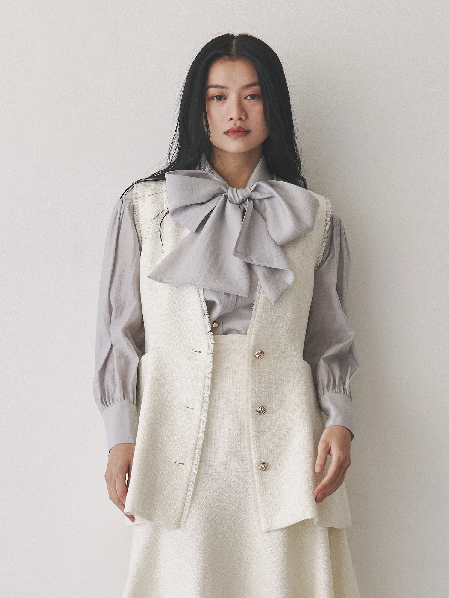 ツイードペプラムジレ | レディースファッション通販のTONAL（トーナル