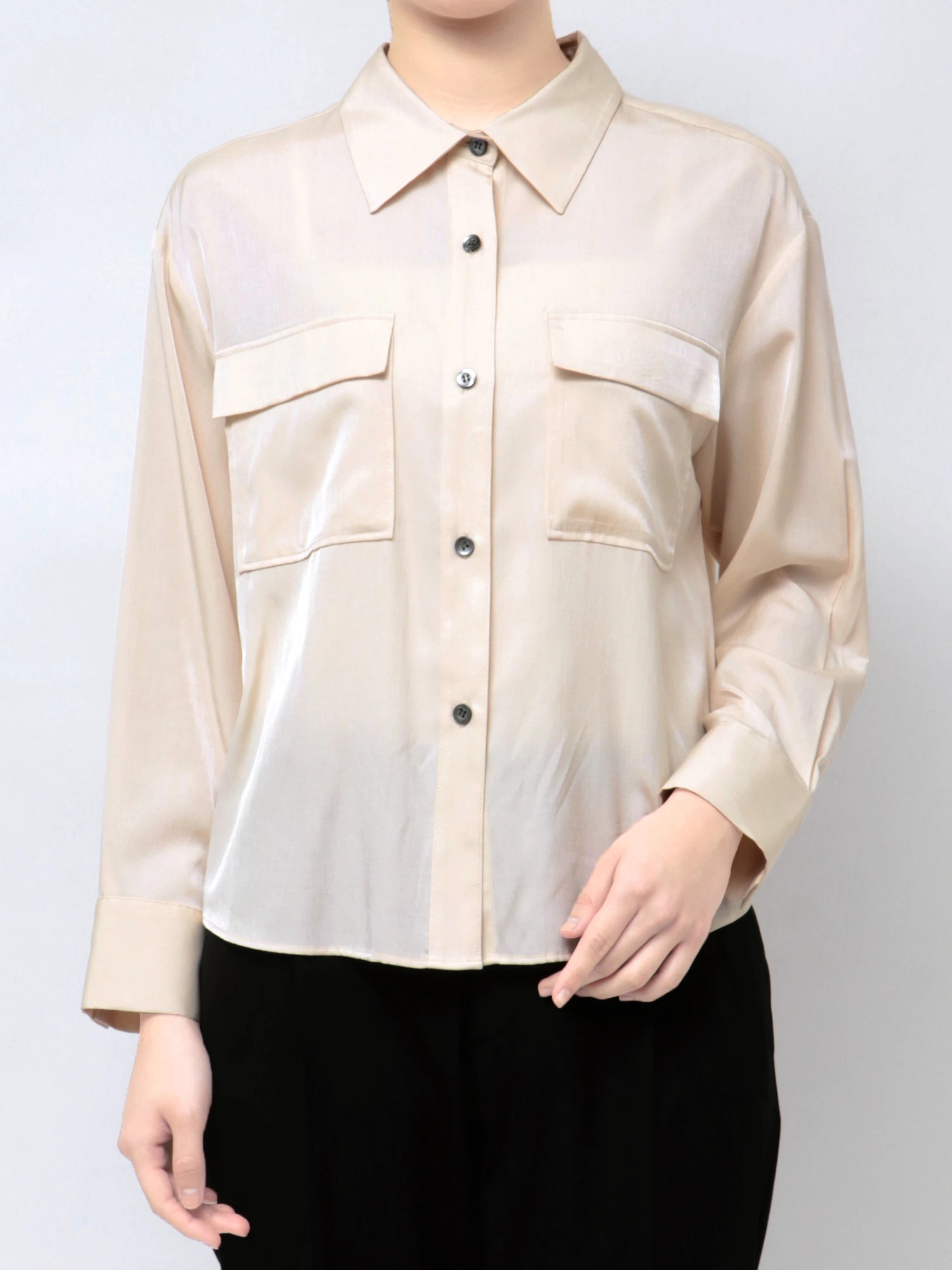 La TOTALITE - 新品♡トッパーブラウス　アイボリー ティアード ブラウス フリル レディース 長袖 トップス シャツ
