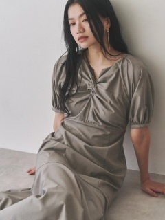 ◇TONAL（トーナル）ラッフルカラーマーメイドワンピース38 （トーナル  