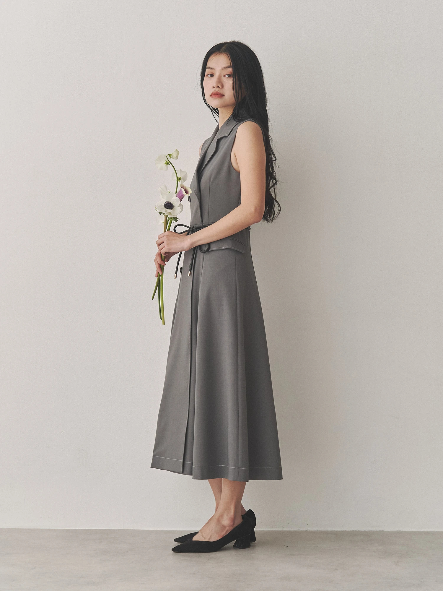 新品 マイストラーダ トレンチジレワンピース M✨グレー Mystrada