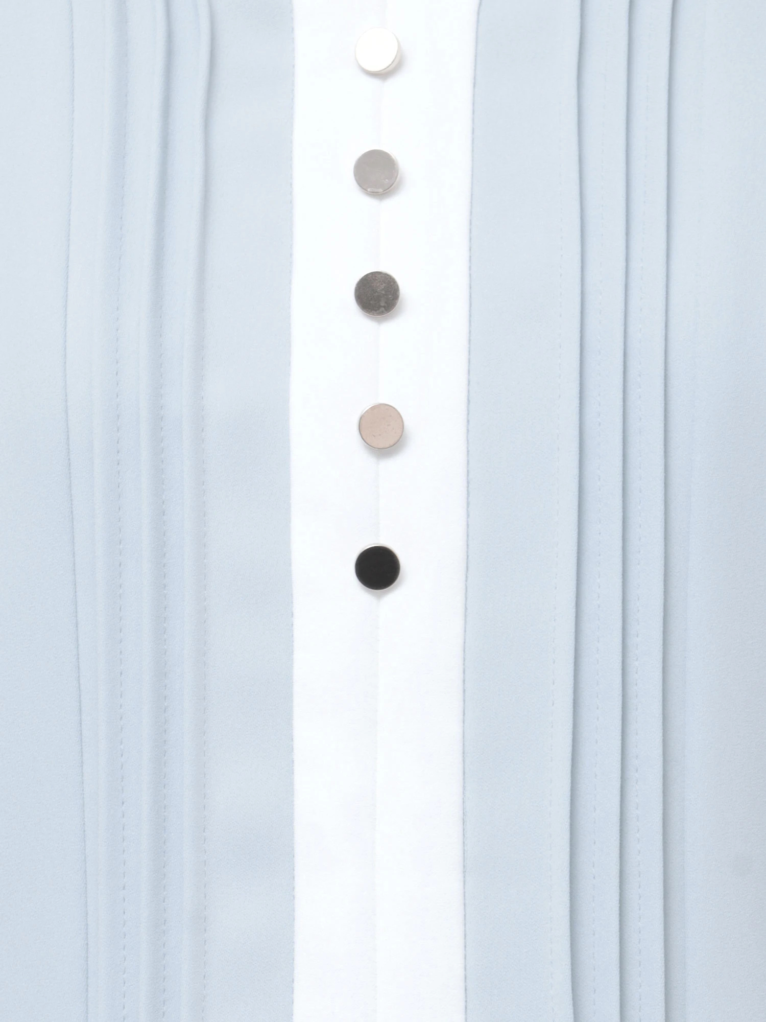 バイカラースキッパーピンタックブラウス | レディースファッション