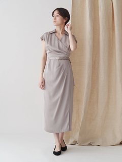 TONAL | タックカシュクールフレンチワンピース