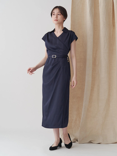 TONAL | タックカシュクールフレンチワンピース