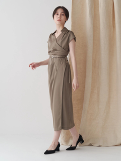 TONAL | タックカシュクールフレンチワンピース