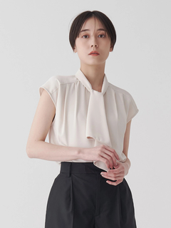 TONAL | サテンボウタイフレンチブラウス