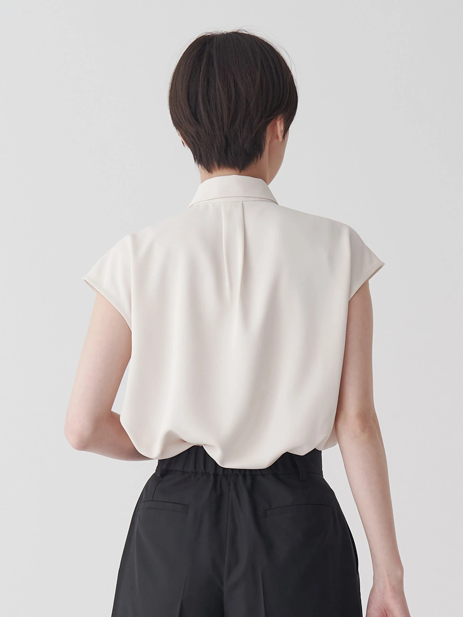 ブラウス シャツ サテンボウタイフレンチブラウス レディース TONAL ブラウス シャツ サテンボウタイフレンチブラウス