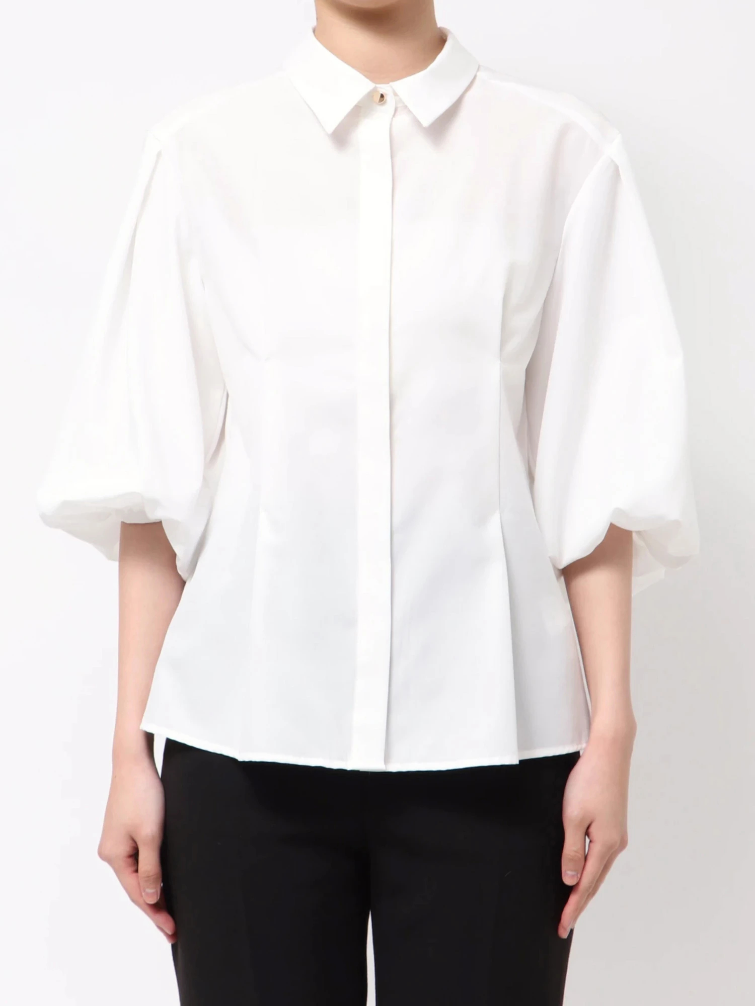shirocon candy バルーンスリーブ ホワイトシャツ38 バルーンスリーブ
