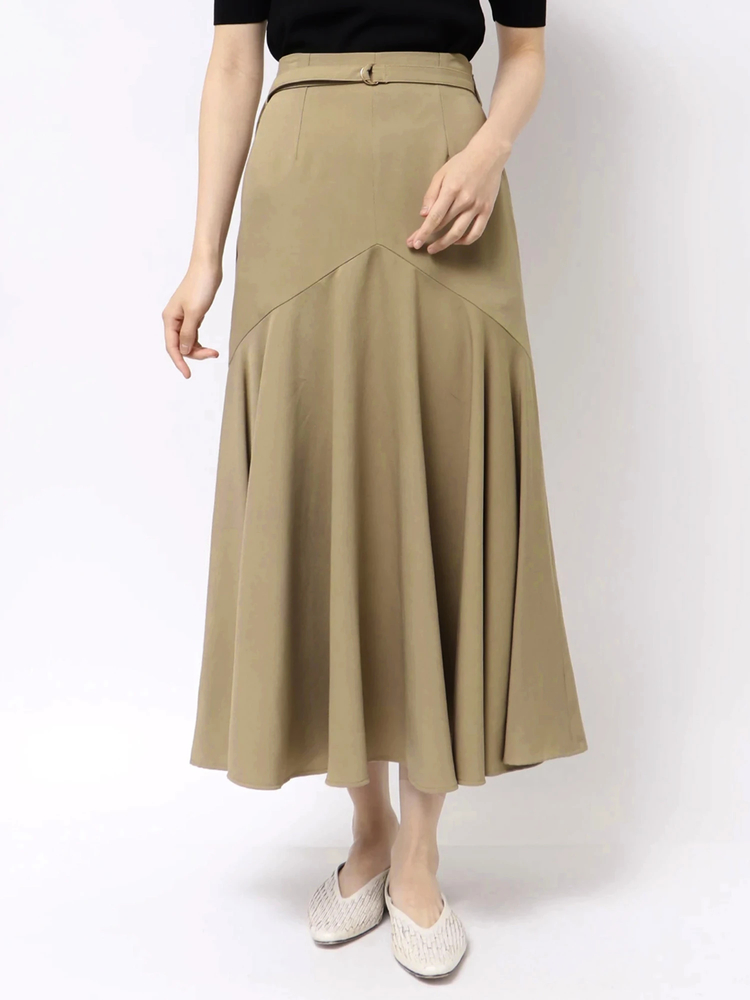 TONAL(トーナル) |ベルト付ドレープマーメイドスカート