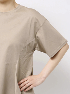 TONAL(トーナル) |ペプラムフレアデザインTシャツ