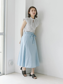 TONAL(トーナル) |アシメフリルハイネックブラウス