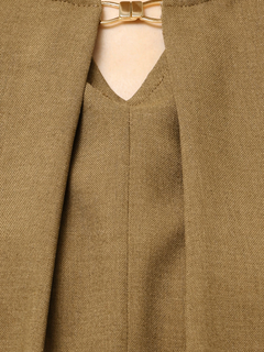 TONAL(トーナル) |フェイクリネンフロントバーブラウス