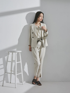 TONAL(トーナル) |フェイクリネンテーラードジャケット