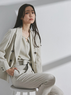 TONAL(トーナル) |フェイクリネンテーラードジャケット