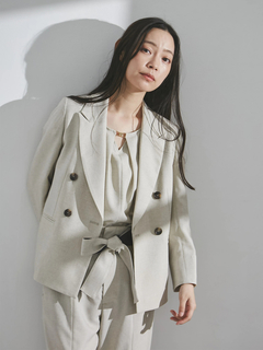 TONAL(トーナル) |フェイクリネンテーラードジャケット