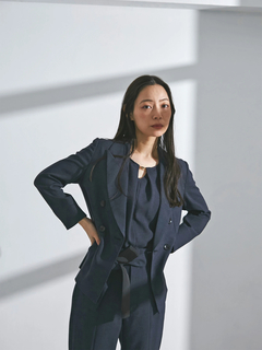 TONAL(トーナル) |フェイクリネンテーラードジャケット