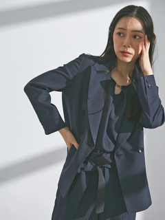 TONAL(トーナル) |フェイクリネンテーラードジャケット