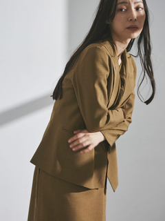 TONAL(トーナル) |フェイクリネンテーラードジャケット