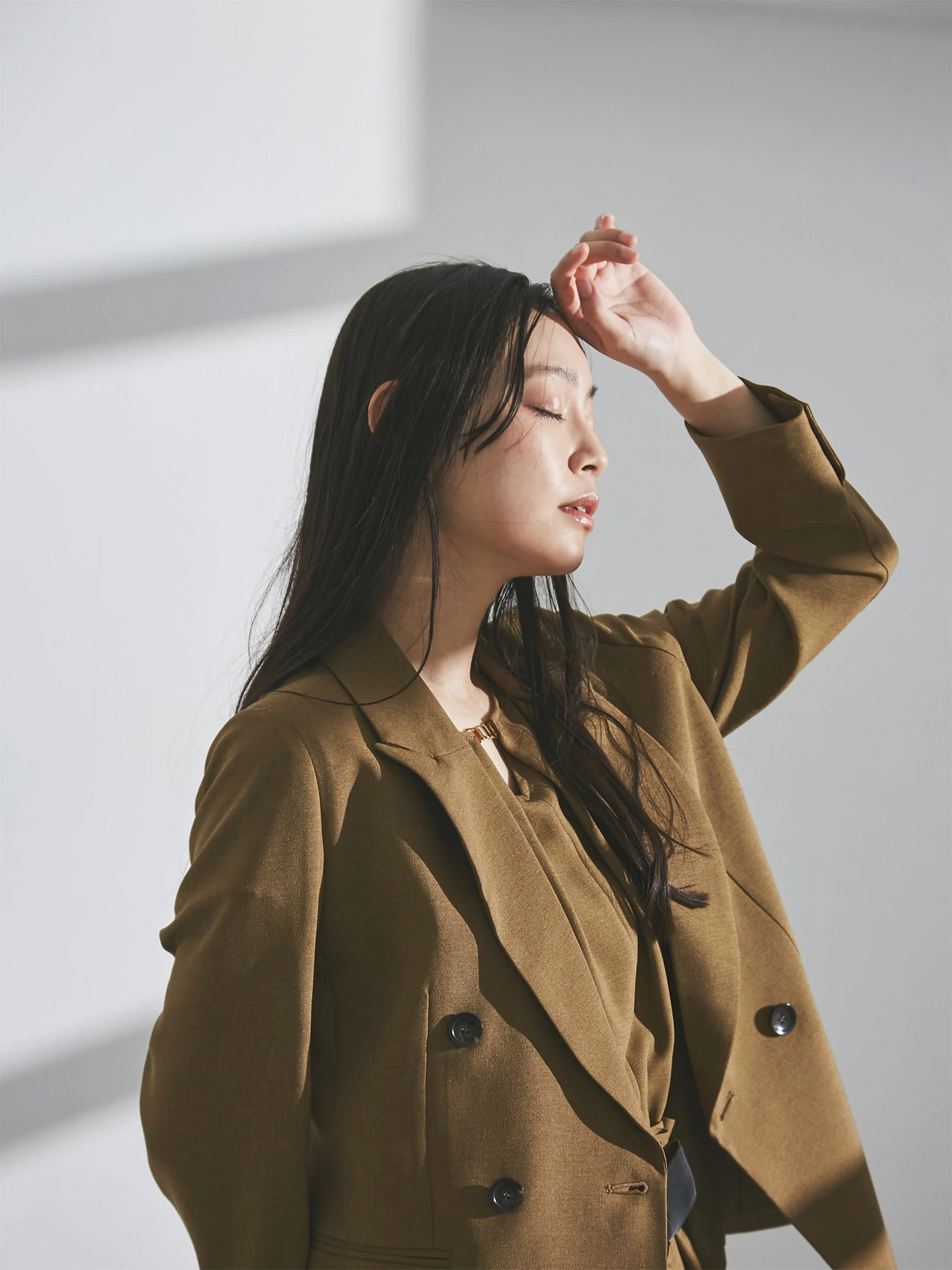 フェイクリネンテーラードジャケット | レディースファッション通販の