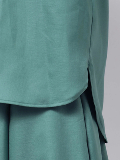 TONAL(トーナル) |パール釦スキッパーラグランブラウス