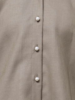 TONAL(トーナル) |パール釦スキッパーラグランブラウス