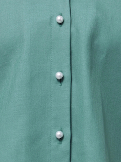 TONAL(トーナル) |パール釦スキッパーラグランブラウス