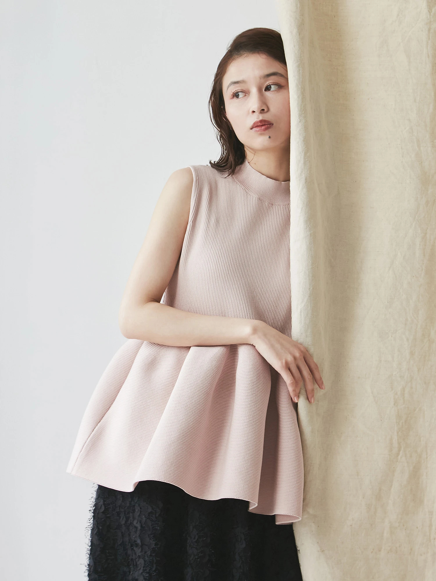 ハイネックペプラムニット | レディースファッション通販のTONAL