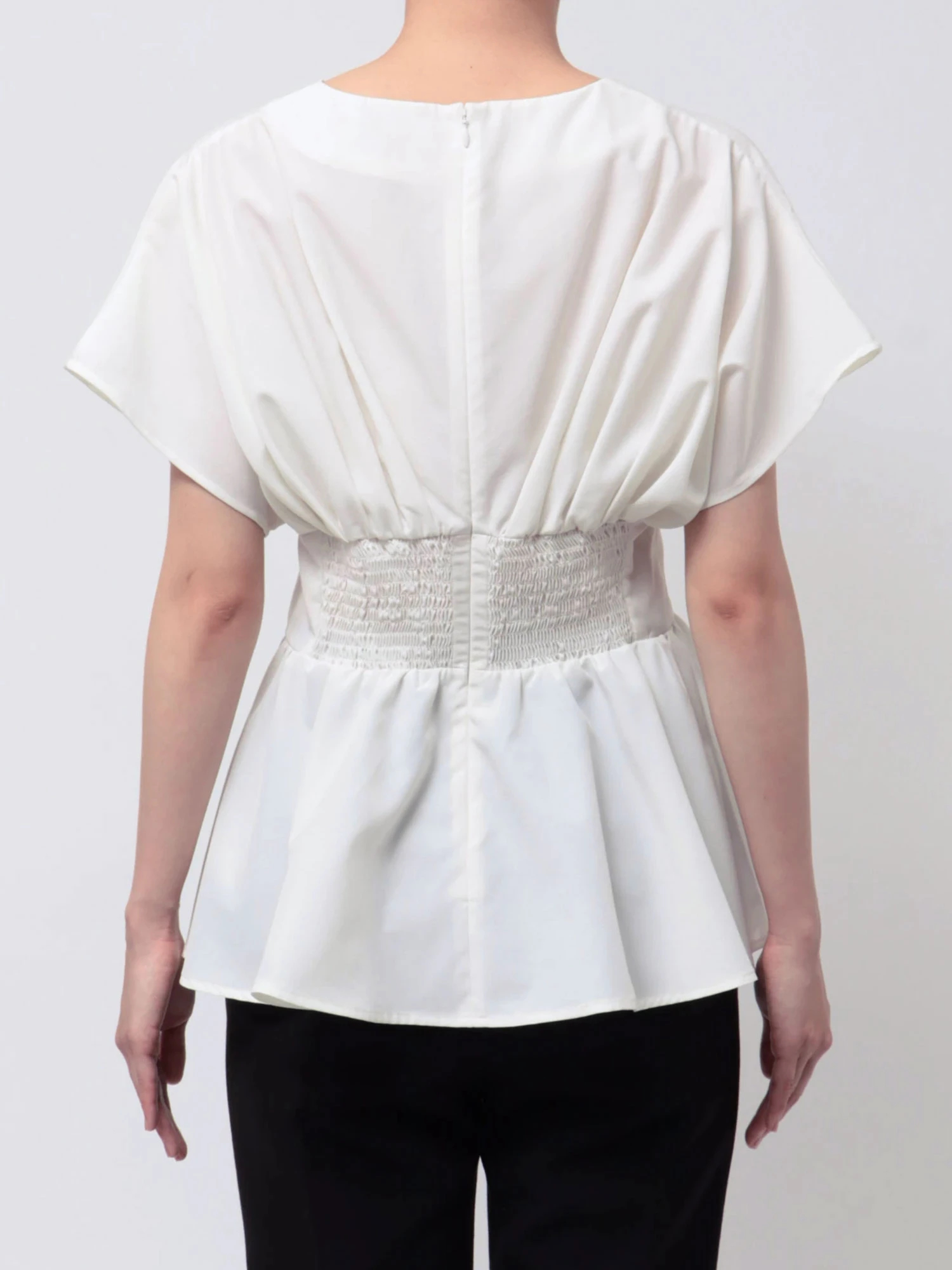 ウエストタックペプラムブラウス | レディースファッション通販のTONAL