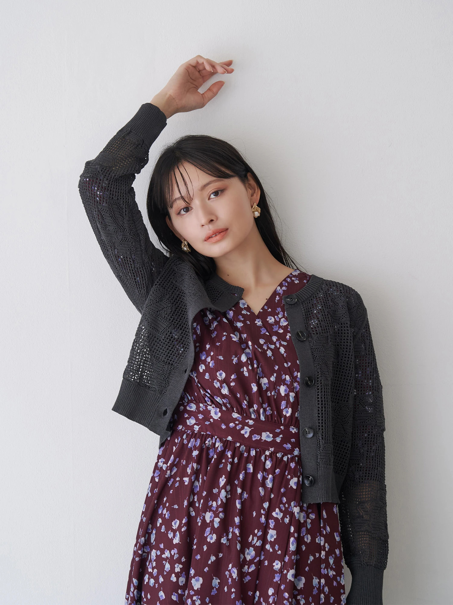 フラワーシアーJQカシュクールワンピース | レディースファッション