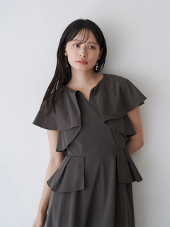 TONAL(トーナル) |フリルペプラムワンピース