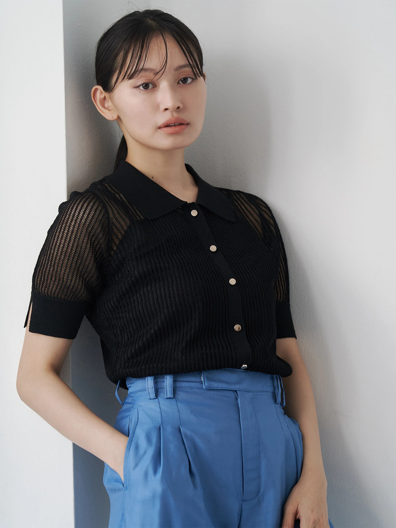 ニット セーター シアーフォルムポロニット レディース MOW0125M0173_pz_a001.jpg