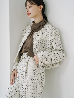 TONAL トーナル リラックスダブルジャケット フリー 薄手 オールドローズ TONAL トーナル リラックスダブルジャケット フリー 薄手